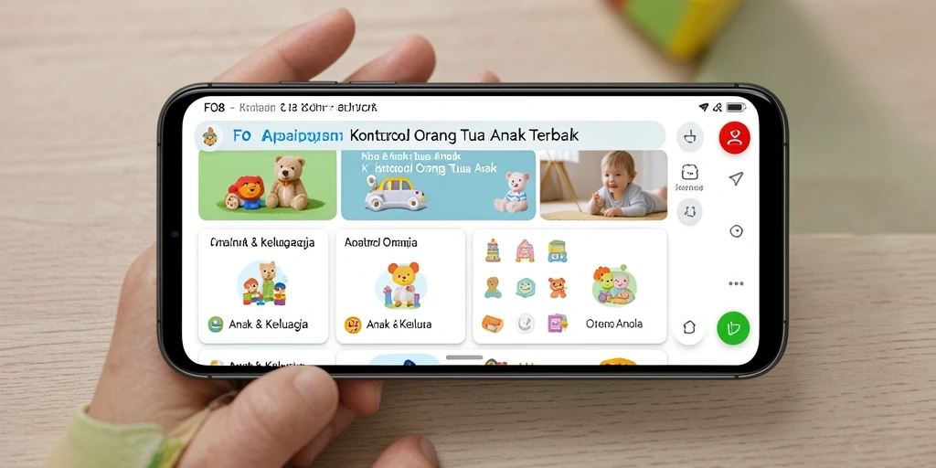 Tampilan antarmuka aplikasi FO8 yang user-friendly untuk kontrol orang tua.