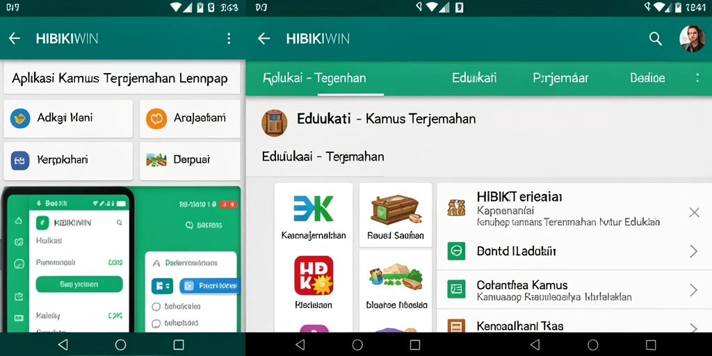 Tampilan antarmuka HIBIKIWIN yang intuitif dan mudah digunakan.
