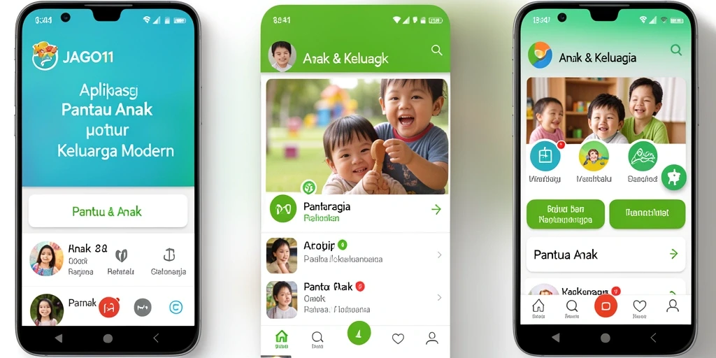 Tampilan antarmuka JAGO11 yang intuitif dan mudah digunakan untuk Pantau Anak.