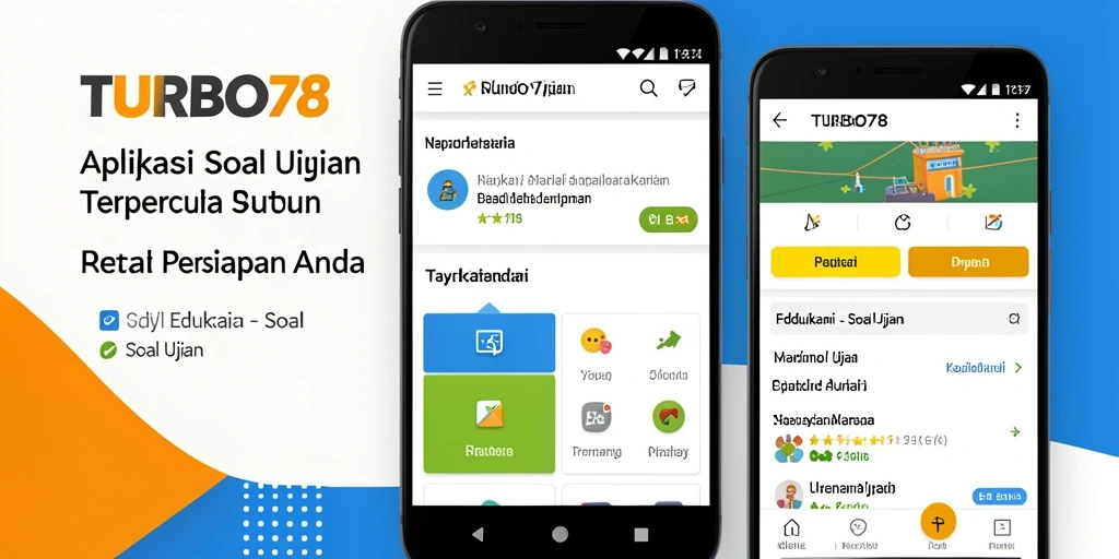 Antarmuka TURBO78 yang sederhana dan fungsional untuk ujian.